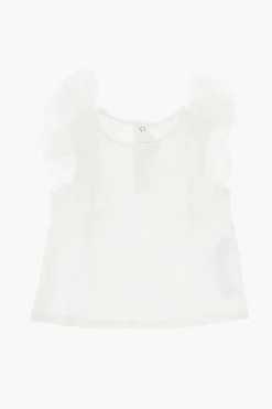 Hot Top Logato con Maniche in Pizzo Abbigliamento