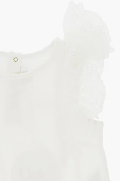 Hot Top Logato con Maniche in Pizzo Abbigliamento