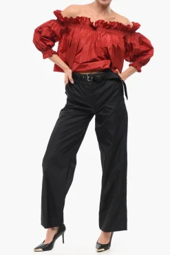 Online Top Off-Shoulder in Seta Donna T-Shirts E Tops
