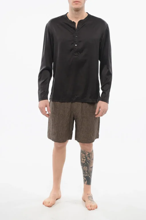 Top Pigiama A Maniche Lunghe Con Bottoni>Tom Ford Online