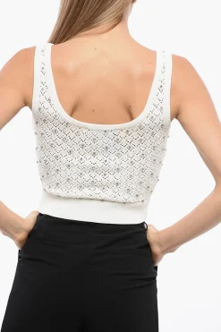 Top RUIO Openwork con Applicazione Strass>John Richmond New