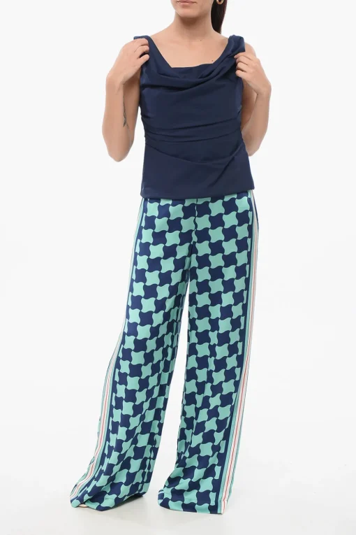 Clearance Top Smanicato Con Drappeggio Donna T-Shirts E Tops