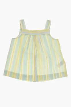 Best Top SOLEIL a Righe con Chiusura Sul Retro Abbigliamento
