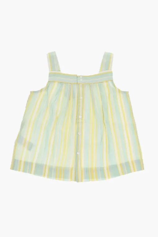 Best Top SOLEIL a Righe con Chiusura Sul Retro Abbigliamento
