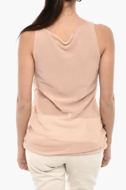 Top Trasparente In Seta e Nylon>Dsquared2 Best