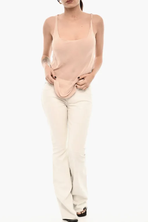 Top Trasparente In Seta e Nylon>Dsquared2 Best