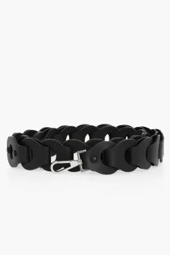 Sale Tracolla a Catena in Nappa con Hardware Argentato Donna Accessori Borse