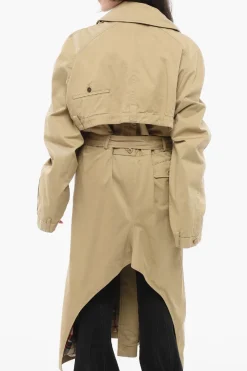 Online Trench Doppio Strato con Orlo Asimmetrico Donna Cappotti E Trench