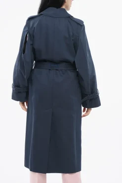 Trench Doppiopetto con Fibbie>Kenzo Clearance