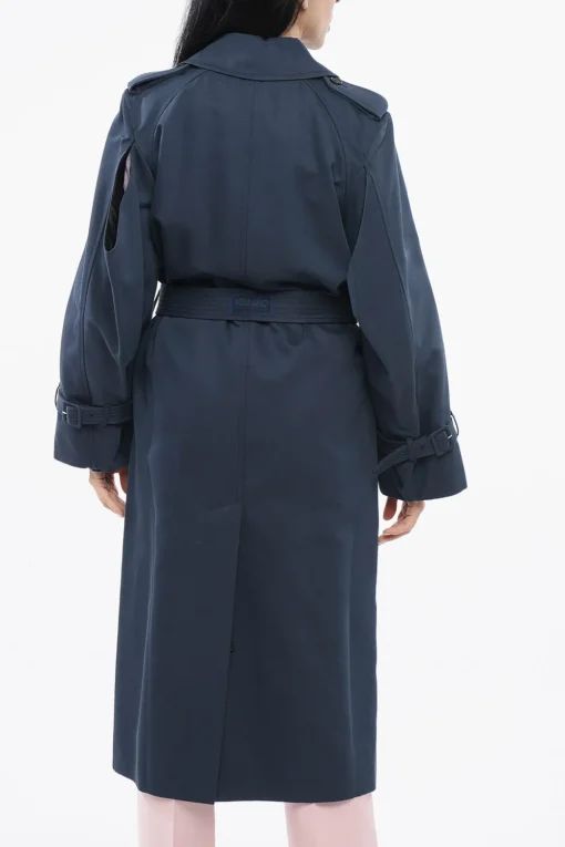 Trench Doppiopetto con Fibbie>Kenzo Clearance