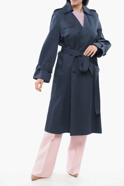 Trench Doppiopetto con Fibbie>Kenzo Clearance