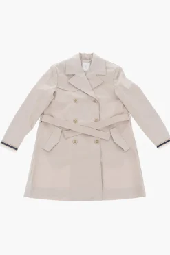 Sale Trench Doppiopetto Con Polsini Sfrangiati Abbigliamento