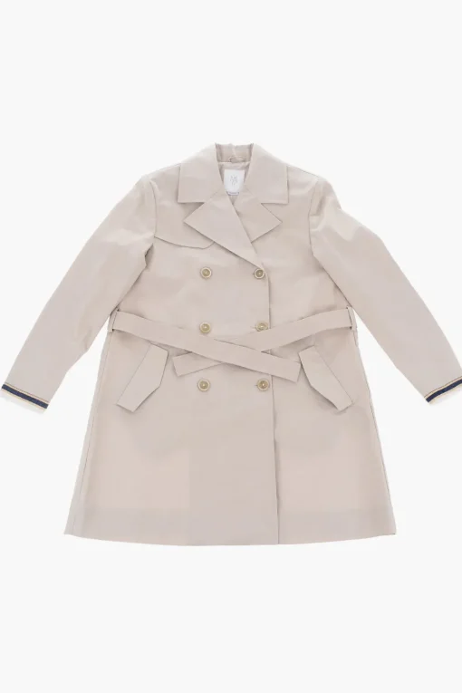 Sale Trench Doppiopetto Con Polsini Sfrangiati Abbigliamento