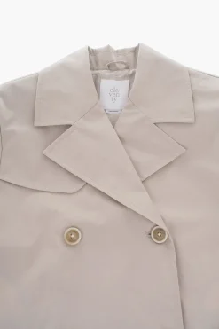 Sale Trench Doppiopetto Con Polsini Sfrangiati Abbigliamento