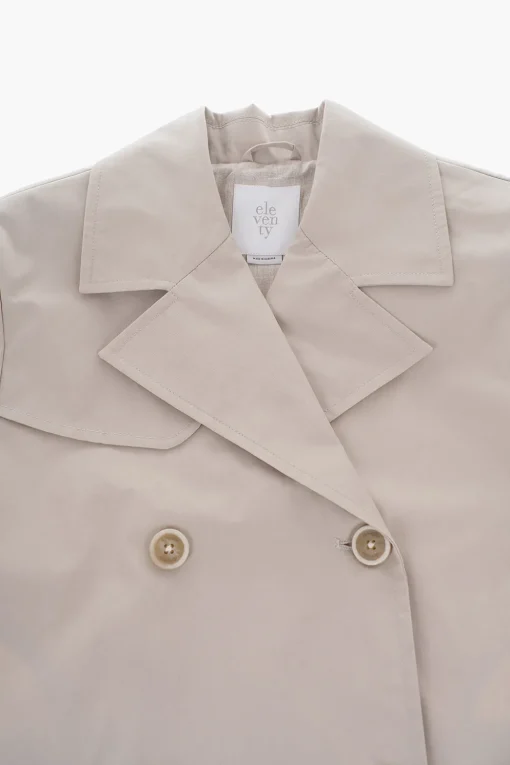 Sale Trench Doppiopetto Con Polsini Sfrangiati Abbigliamento