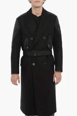 Trench HYBRID Slim Fit in Doppio Tessuto con Cintura>Neil Barrett Best