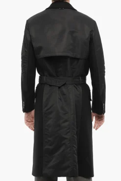 Trench HYBRID Slim Fit in Doppio Tessuto con Cintura>Neil Barrett Best