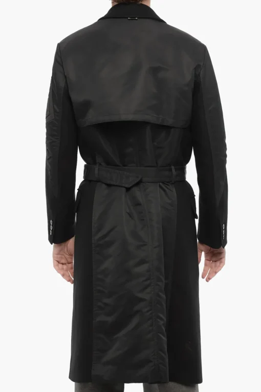Trench HYBRID Slim Fit in Doppio Tessuto con Cintura>Neil Barrett Best