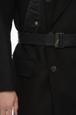Trench HYBRID Slim Fit in Doppio Tessuto con Cintura></noscript>Neil Barrett Best