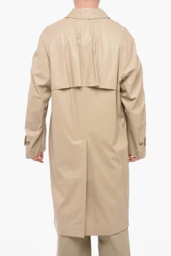Trench in Ecopelle con Abbottonatura Nascosta>4SDesigns Hot