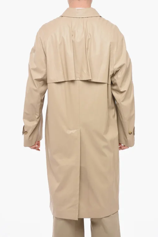 Trench in Ecopelle con Abbottonatura Nascosta>4SDesigns Hot