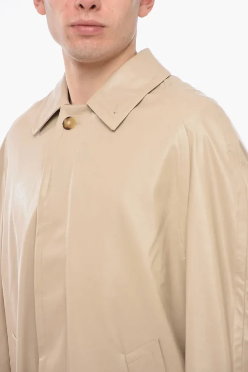 Trench in Ecopelle con Abbottonatura Nascosta>4SDesigns Hot