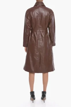 Discount Trench in Nappa con Cintura Donna Giubbotti