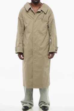 Hot Trench Oversized in Cotone Uomo Cappotti E Trench