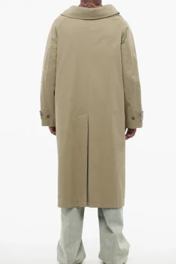 Hot Trench Oversized in Cotone Uomo Cappotti E Trench