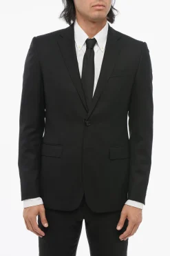 Online TREND Blazer 2 Bottoni in Lana Vergine Extrafine Uomo Giacche