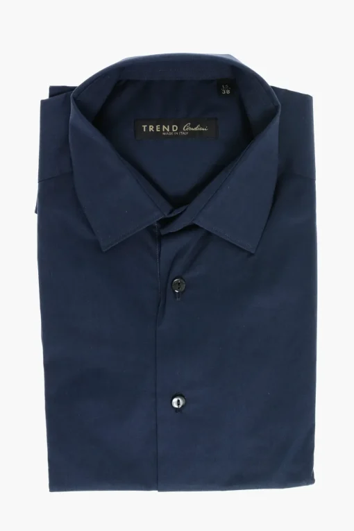 TREND Camicia in Popeline con Collo Francese>Corneliani Best