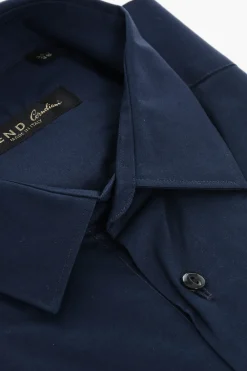 TREND Camicia in Popeline con Collo Francese>Corneliani Best