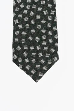 Hot TREND Cravatta in Seta Motivo Geometrico Uomo Cravatte