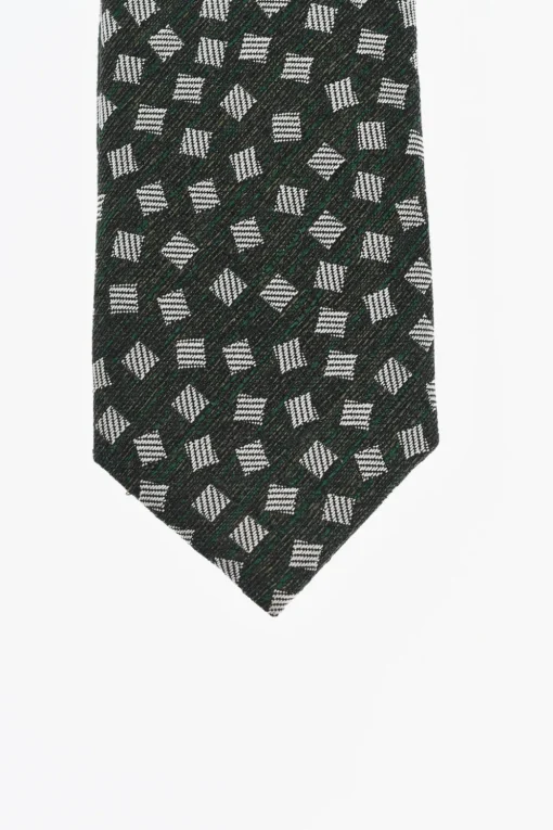 Hot TREND Cravatta in Seta Motivo Geometrico Uomo Cravatte