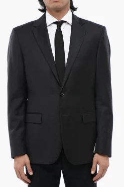 TREND Giacca a 2 Bottoni in Lana Vergine Due Spacchi Revers Classico>Corneliani Hot