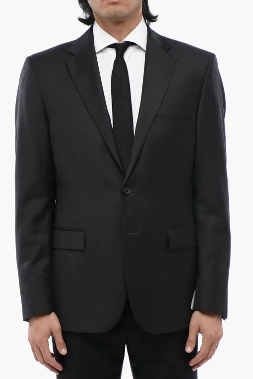 TREND Giacca a 2 Bottoni in Lana Vergine Due Spacchi Revers Classico>Corneliani Hot