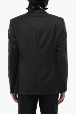 TREND Giacca a 2 Bottoni in Lana Vergine Due Spacchi Revers Classico>Corneliani Hot