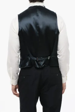 Sale TREND Gilet in Lana Vergine a 2 Tasche Uomo Giacche