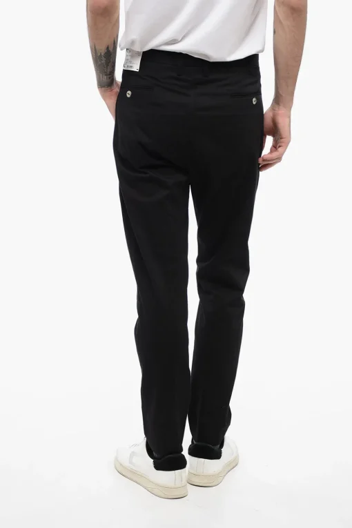 TREND Pantaloni a Una Pince In Cotone con Abbottonatura Nascosta>Corneliani Clearance