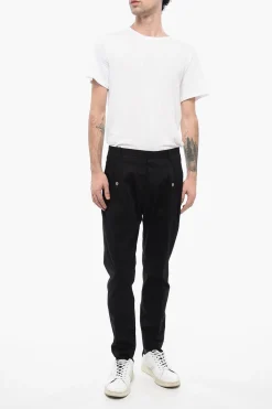 TREND Pantaloni a Una Pince In Cotone con Abbottonatura Nascosta></noscript>Corneliani Clearance