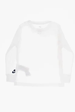 T-Shirt a Manica Lunga con Logo Stampato></noscript>Nike KIDS Hot