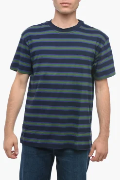Fashion T-shirt A Maniche Corte Con Stampa A Righe Uomo T-Shirt
