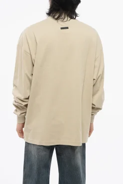 Clearance T-Shirt a Maniche Lunghe ETERNAL con Logo Floccato Uomo T-Shirt