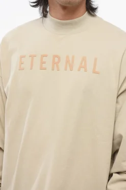 Clearance T-Shirt a Maniche Lunghe ETERNAL con Logo Floccato Uomo T-Shirt