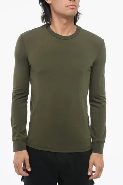 Fashion T-Shirt a Maniche Lunghe in Misto Cotone Uomo Intimo