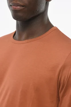 New T-shirt a Maniche Lunghe in Seta Uomo T-Shirt