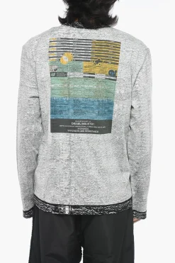 Best T-shirt A Maniche Lunghe T-CRANESIDE Stampata Uomo T-Shirt