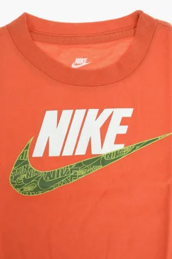 New T-shirt a tinta unita con logo stampato Bambino Abbigliamento
