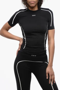 T-Shirt Active Seamless con Dettagli a Contrasto>Off-White Online