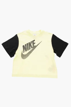 T-Shirt Bicolore con Logo Stampato>Nike KIDS Clearance